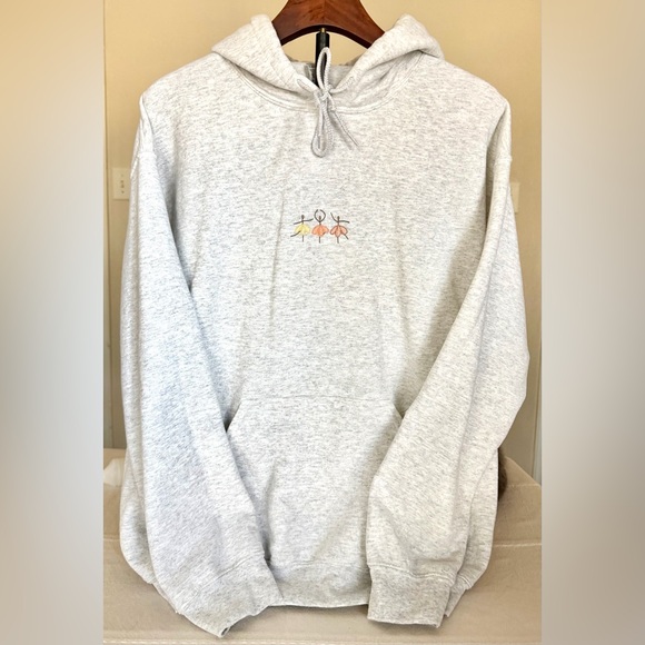 Gildan Tops - Ballerinas embroidered hoodie size medium